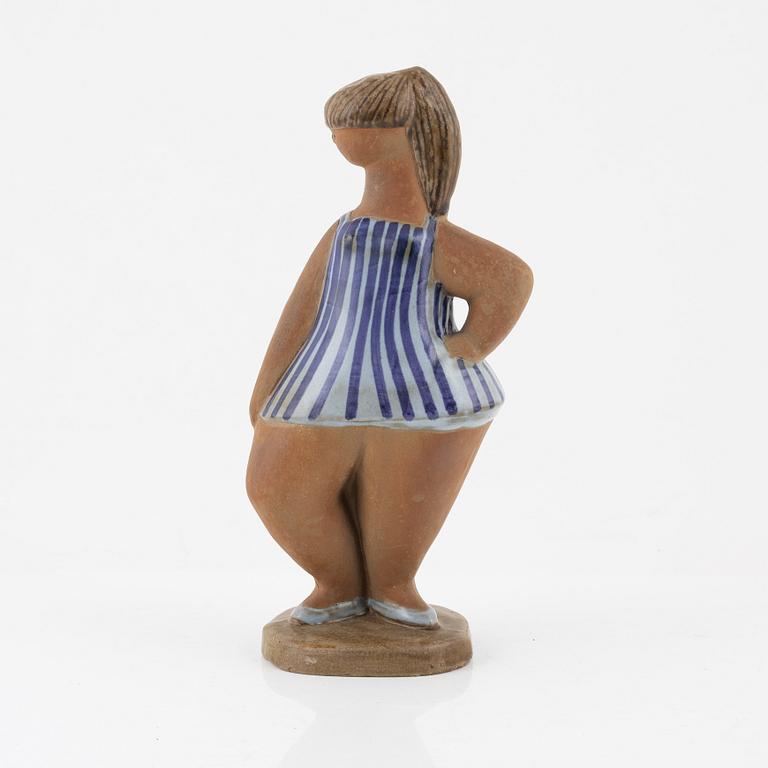 Lisa Larson, figurin, stengods, "Dora", ur serien "ABC-flickorna", Gustavsberg.