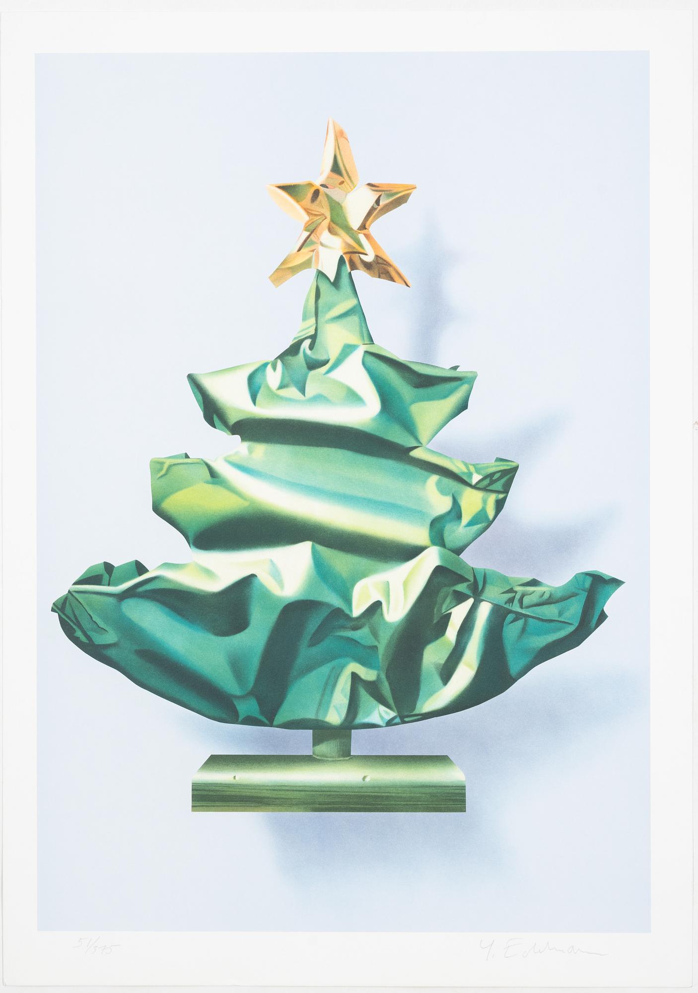 Yrjö Edelmann, "Wrapped Christmas Tree".