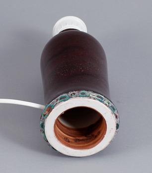 BORDSLAMPA, stengods, Berndt Friberg, Gustavsbergs studio, 1976.
