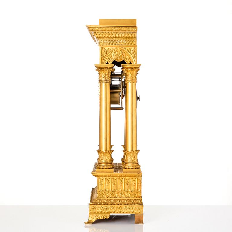 An Empire ormolu portico mantel clock for the Turkish market, first part of the 19th century.