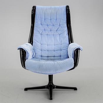 FÅTÖLJ, "Galaxy", Alf Svensson & Yngvar Sandström, Dux, 1970-tal.