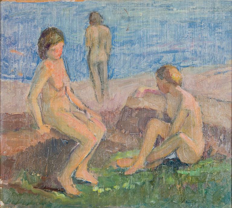 Veikko Vionoja, På stranden.