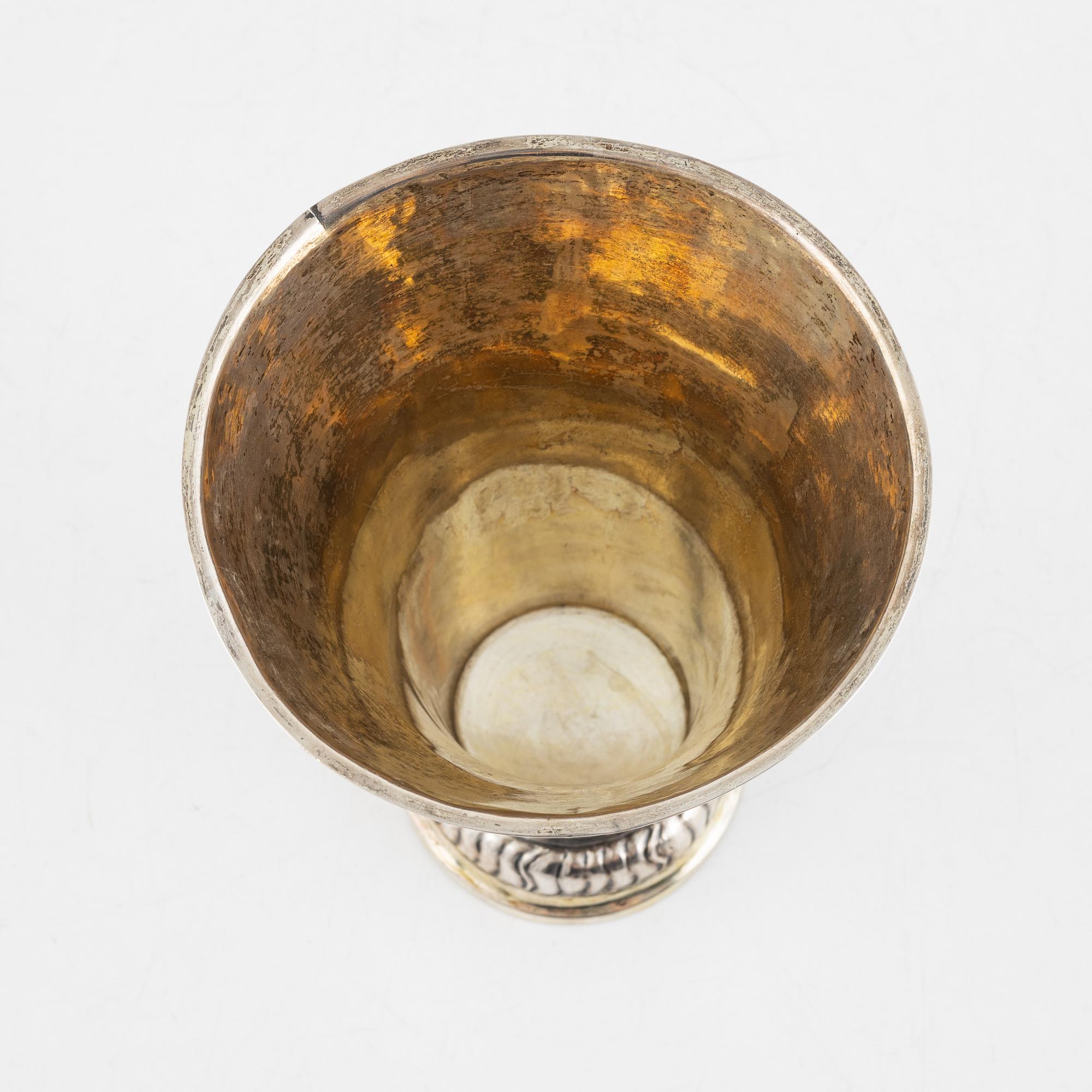 A Swedish silver beaker, mark of Jonas Nordqvist, Hudiksvall 1799.