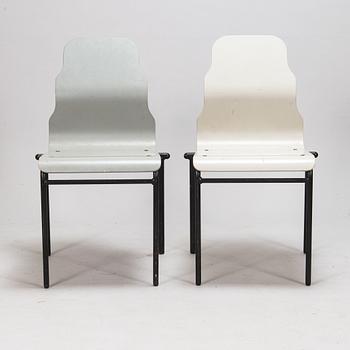 Yrjö Kukkapuro, tuoleja, 6 kpl, "University chair", Avarte oy. Malli muotoiltu v. 1983.