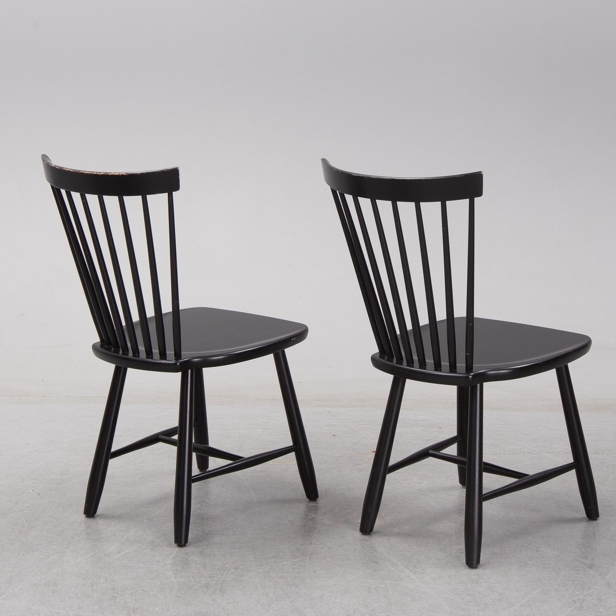 CARL MALMSTEN, six 'Lilla Åland' chairs, Stolab 2014.