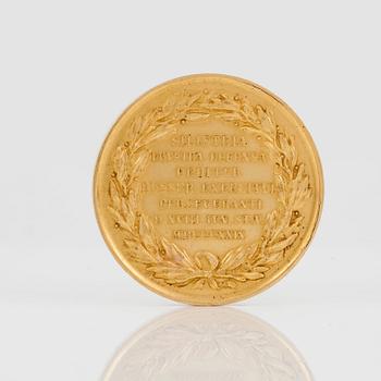 A Russian 19th century gold medal, Nicholas I. Russia 1829.