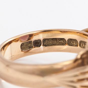 Ring, 14K guld och ametist. Kupittaan Kulta, Åbo 1957.