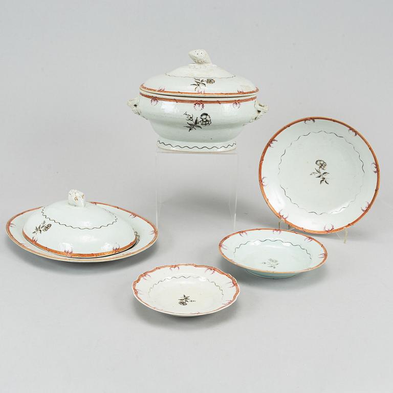 Servisdelar, 26 st, Qing dynastin, Jiaqing, ca (1796-1820).