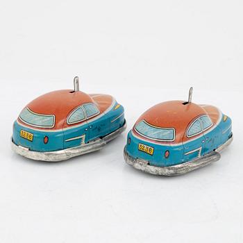 A set of seven tin toys, Japan, mid 1900's.