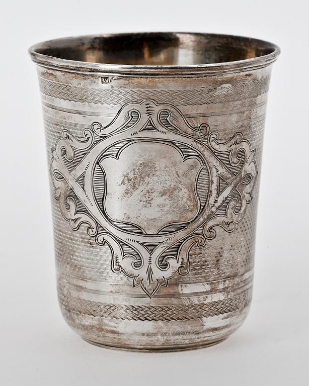 BÄGARE, silver, Moskva Ryssland 1875.