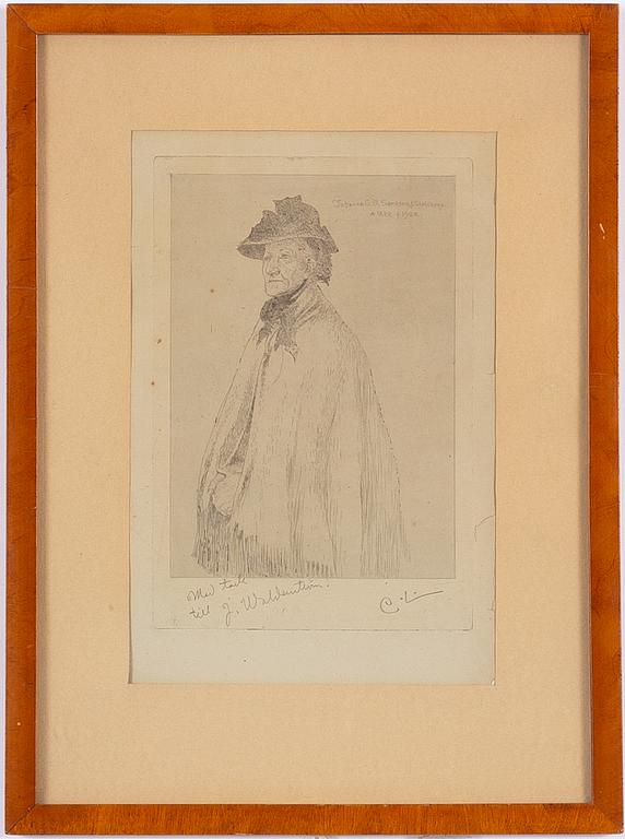 Carl Larsson, "Konstnärens moder".