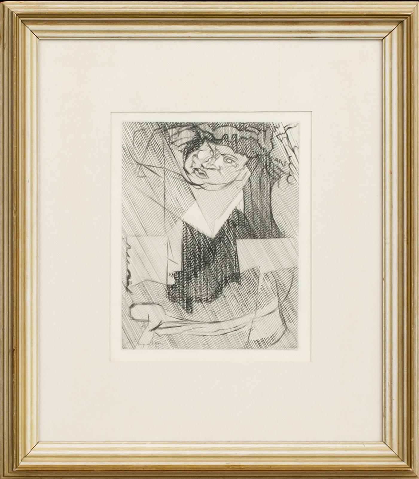 JACQUES VILLON, etsning, signerad i plåten och daterad -51, ur XX:e siècle nr 2 1952.