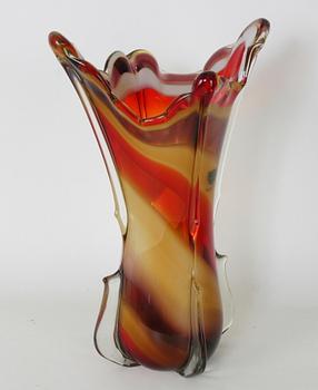 VAS, glas, 1950-talets slut. Christal Murano, Peru.