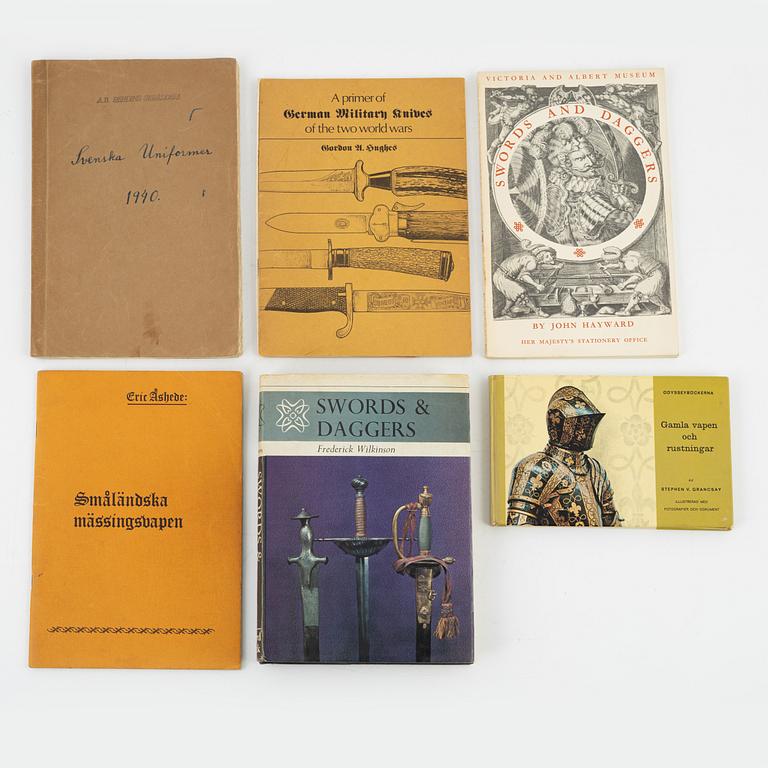 24 volumes, books and booklets on Arms & Armour.