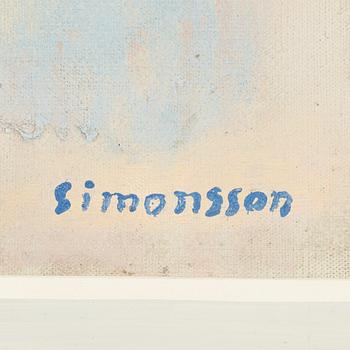 Birger Simonsson, oil on canvas, signed by the estate.