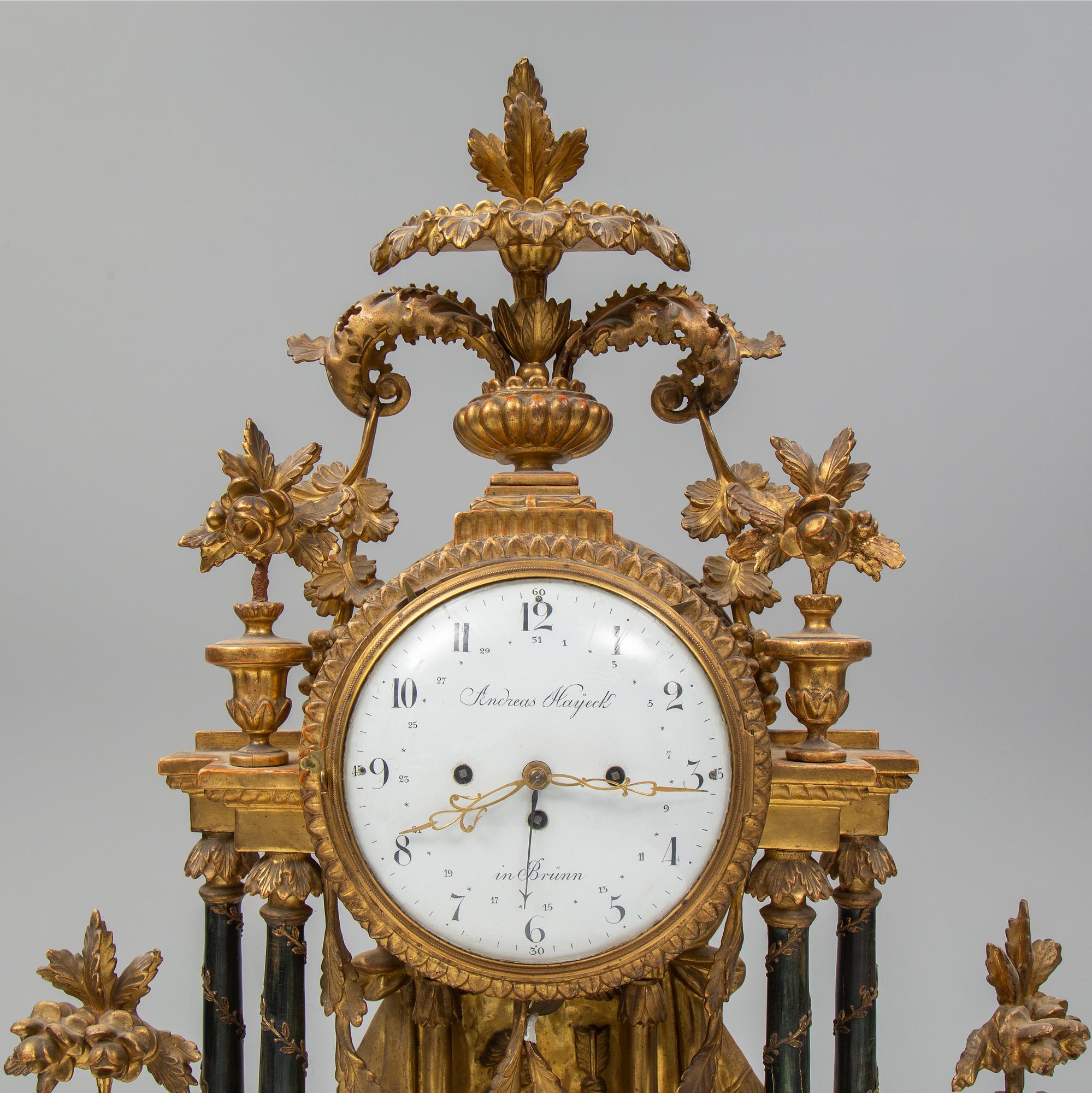 BORDSPENDYL, Österrike/Tjeckien, 1700-talets slut.
