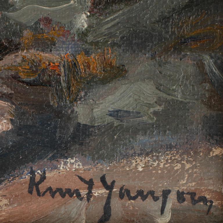 KNUT JANSON, olja på duk, sign.