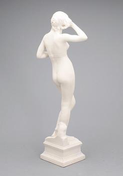 SKULPTUR, parian, efter Per Hasselberg, Gustavsberg, 1914.