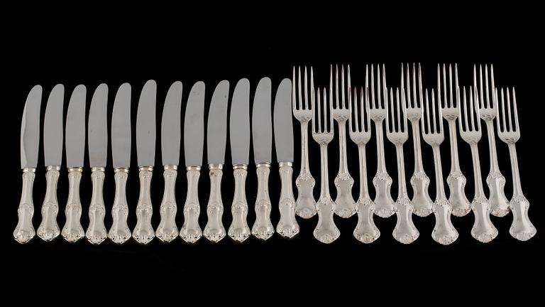 MATBESTICK, "Patricia", 62 delar, silver, ca 2100 g.