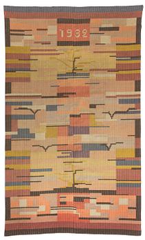 Laila Karttunen, rana / bänkrana, modell för Neovius. Ca 240 x 135 cm.