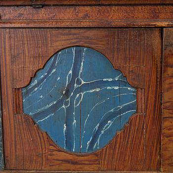 A writing cabinet, Värmland, dated 1862.