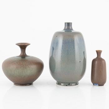 Sven Wejsfelt, among others, stoneware, seven pieces.