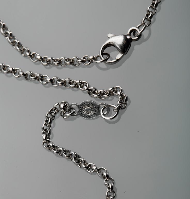 HALSMYCKE, sterlingsilver, Helle Damkjaer för Georg Jensen, Danmark, 2010. Vikt ca 26 g.