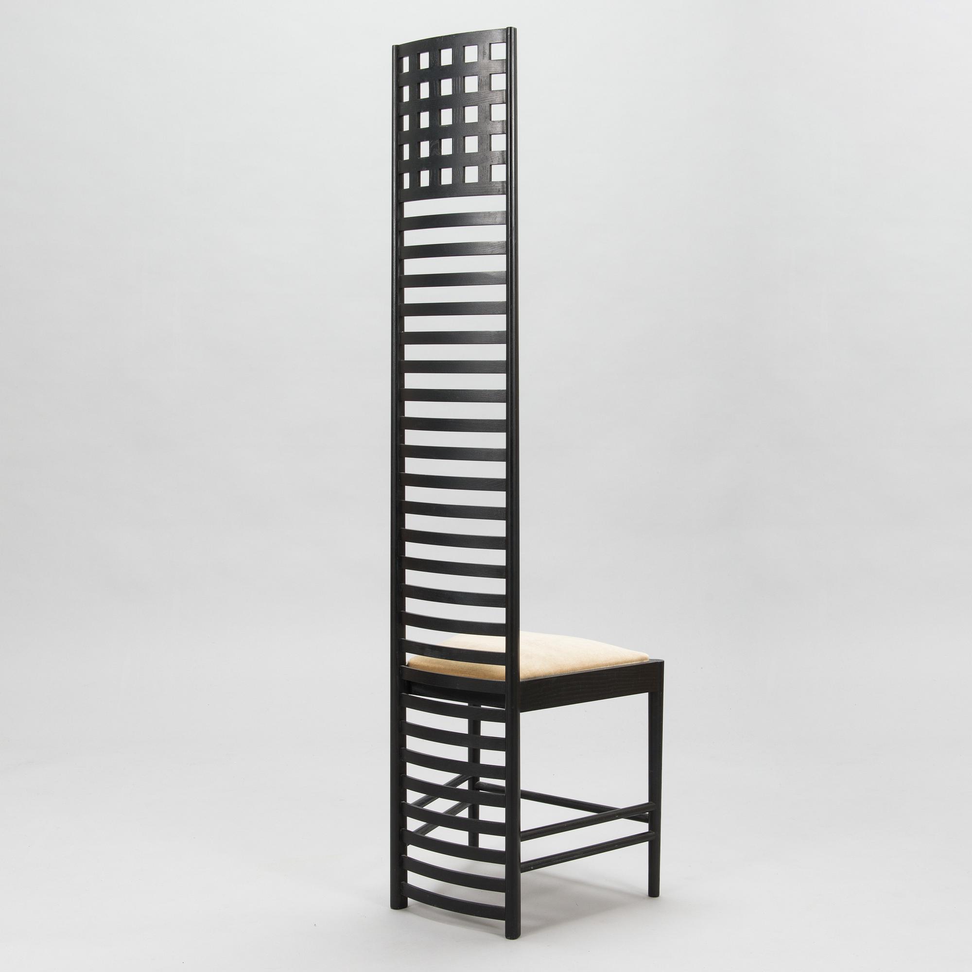 Charles Rennie Mackintosh, stol, "Hill house 1", Cassina, Italien.