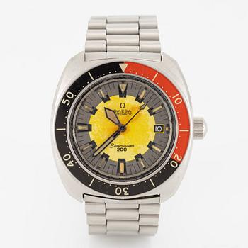 Omega, Seamaster 200, "Banana", wristwatch, 41 mm.