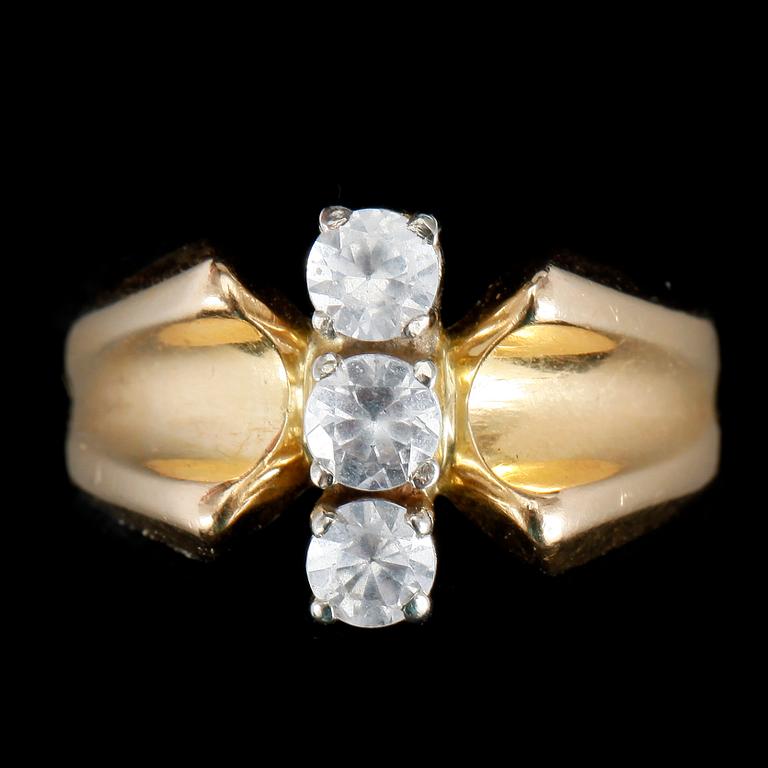 RINGAR, 5 st. Guld, 18k resp 23k. Tot ca 22 g.