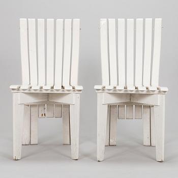 Alvar & Aino Aalto, Tuoleja, 4 kpl, Aurinko-sarja. 1960/70-luku.