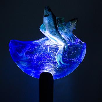 KJELL ENGMAN, a unique glass sculpture, Kosta Boda, Sweden.