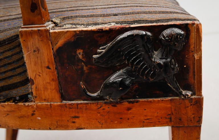 SKRIVSTOL, empire, 1800-talets första hälft.