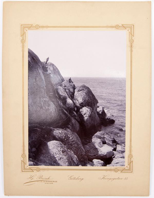 FOTOGRAFIER, 2 st samt STEREOSKOPBILDER, 38 st, 1900-talets början.