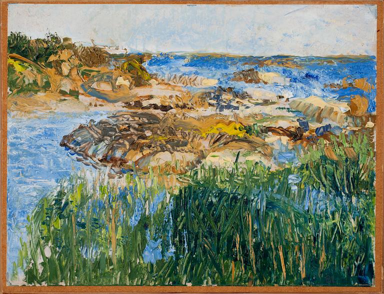 BO LARSSON, olja på papper, sign BL.