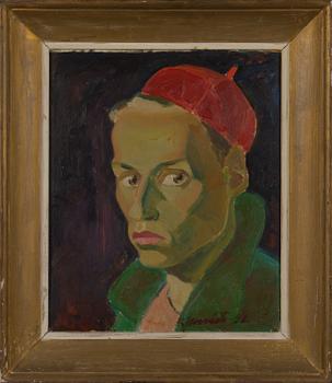 Kullervo Koivisto, oil on panel, signed and dated -42.