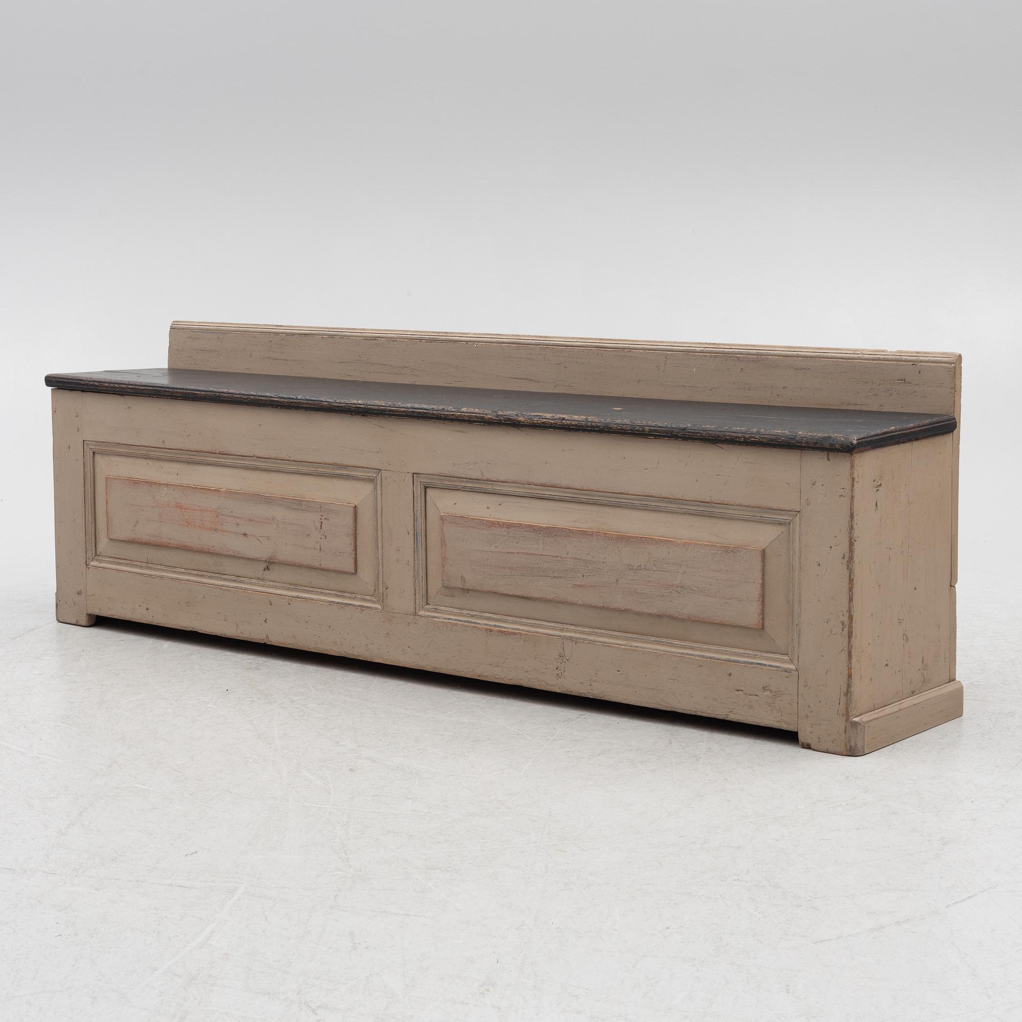 A bench, circa 1900.