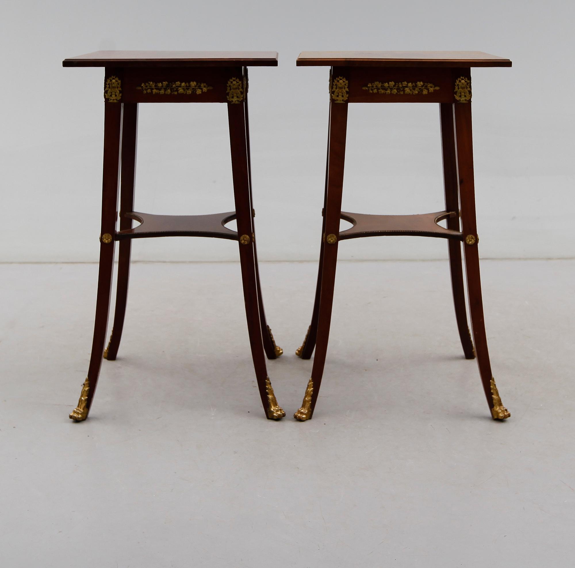 BORD, 1 par, empirestil, 1900-talets första hälft.