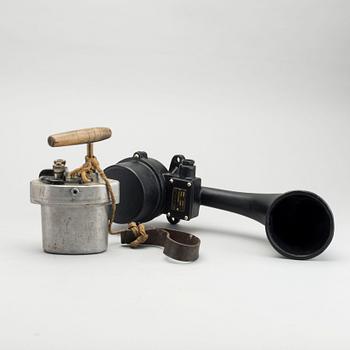 SIGNALHORN Carl Th. Malling samt GRUVDETONATOR SCHAFFLER & CO, 1900-talets första del.