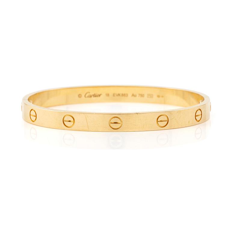 A Cartier bracelet "Love" in 18K gold.