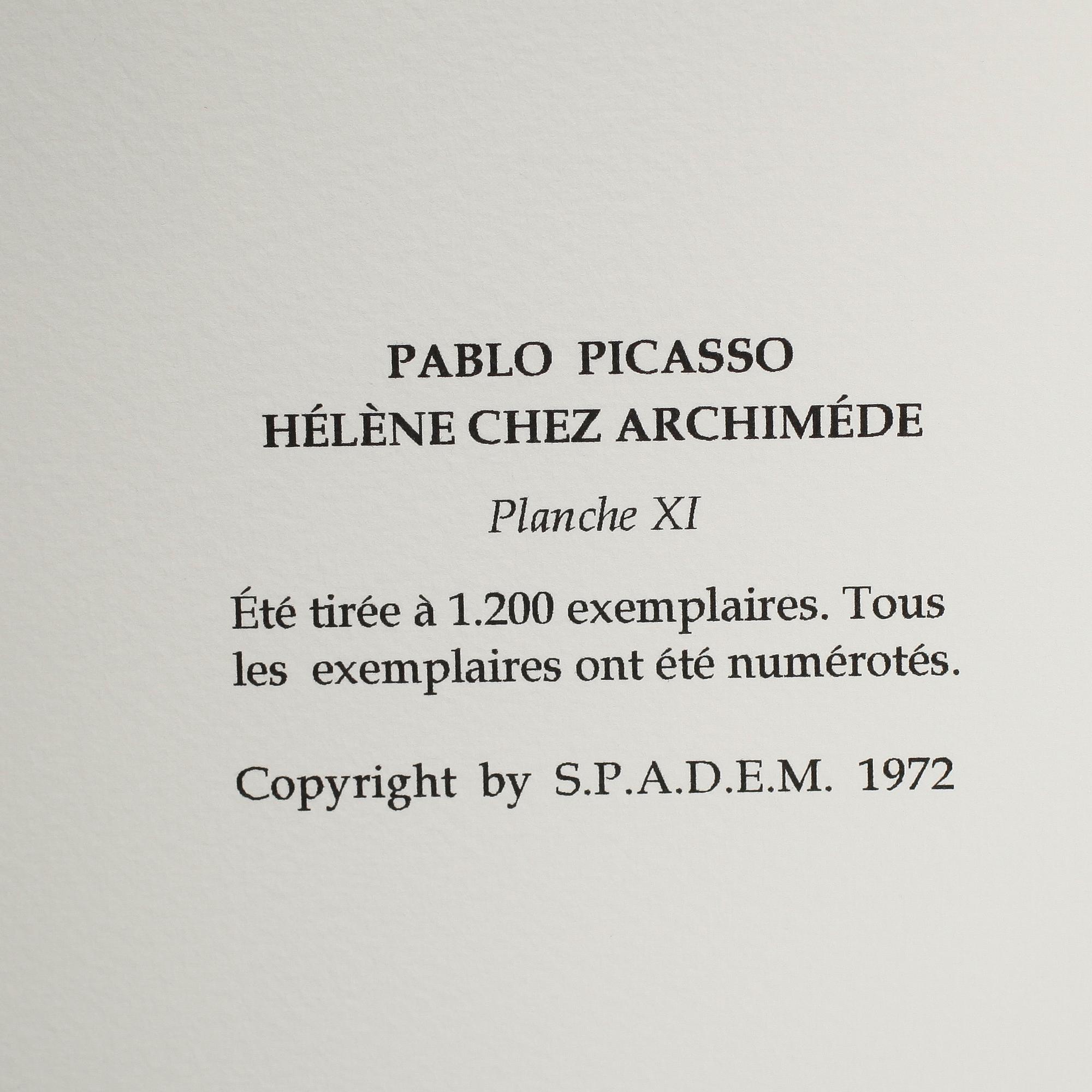 PABLO PICASSO, efter, litografi, numrerad 912/1200.