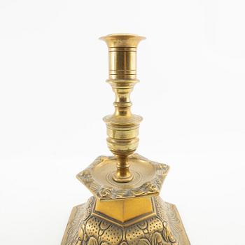 Candelabras, a pair, Baroque style, first half of the 20th century.