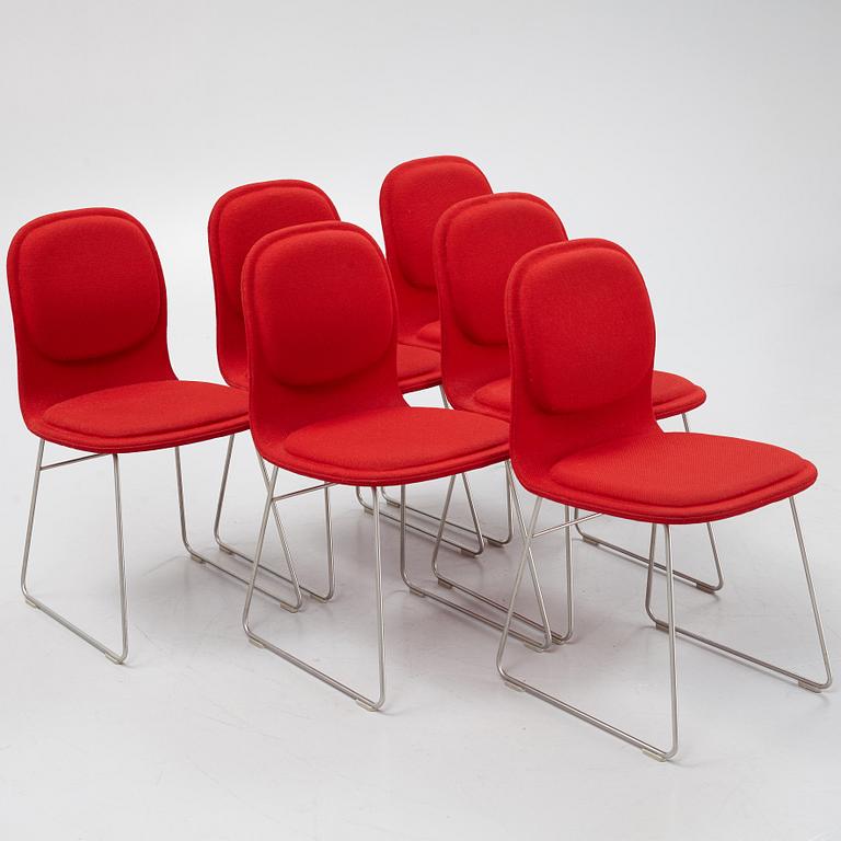 Jasper Morrison, six ''Hi Pad' chairs, Cappellini, Italy.