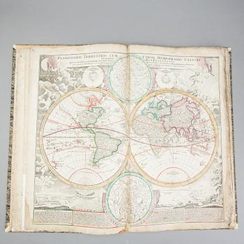 JOHAN BAPTISTA HOMANN/HOMANN HEIRS, Atlas book, Nürnberg,after 1737 med 15 maps (of 20). 1744.