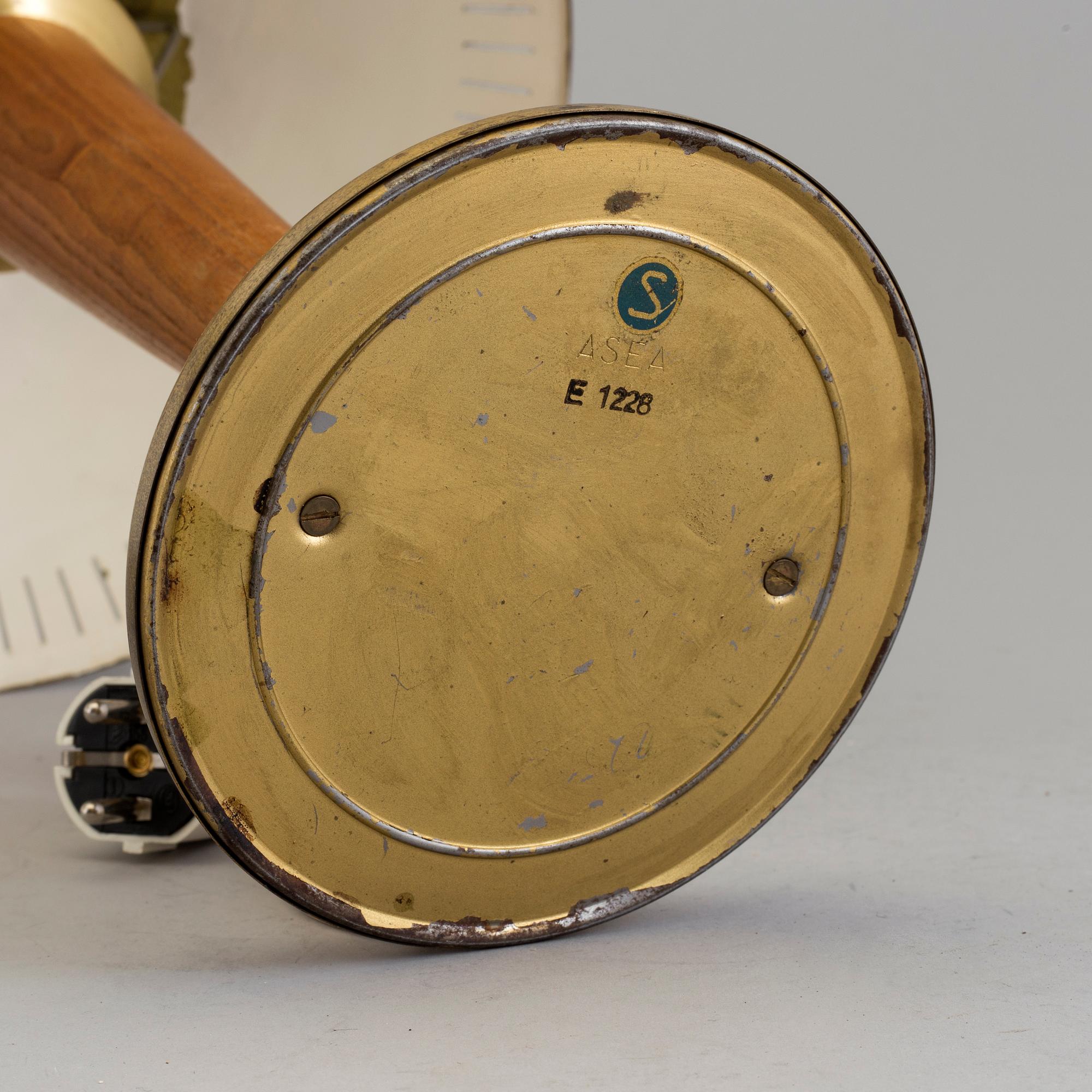 a ASEA table light from the middle of the 20th century.