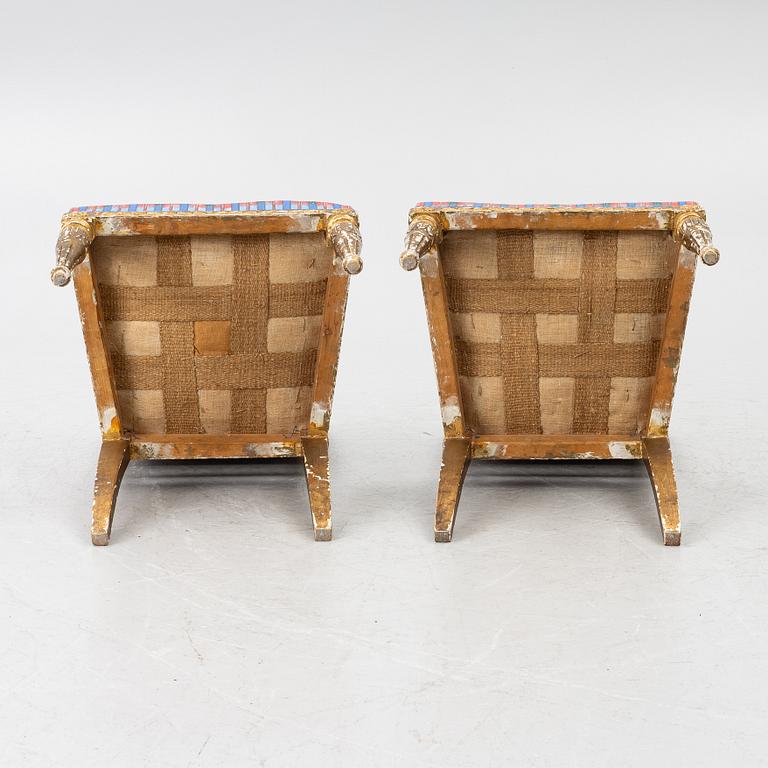 Chairs, a pair, Late Gustavian, early 19th century.