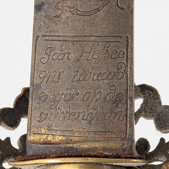 A rococo hunting sword, 18th Century.