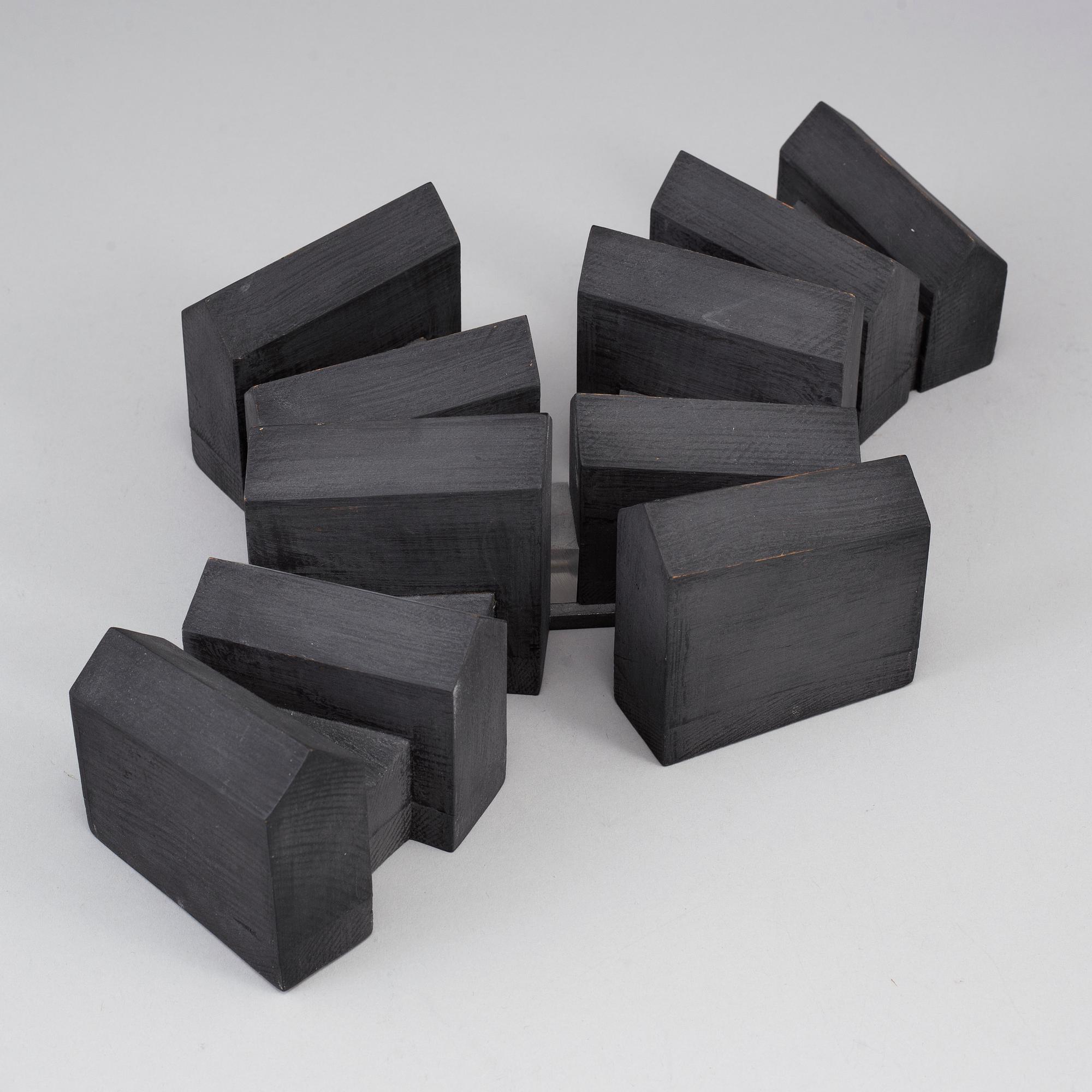 LARS KLEEN, a painted wood sculpture, signed and dated 2001.
