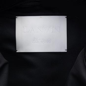 Lanvin, a black coat, size 36.