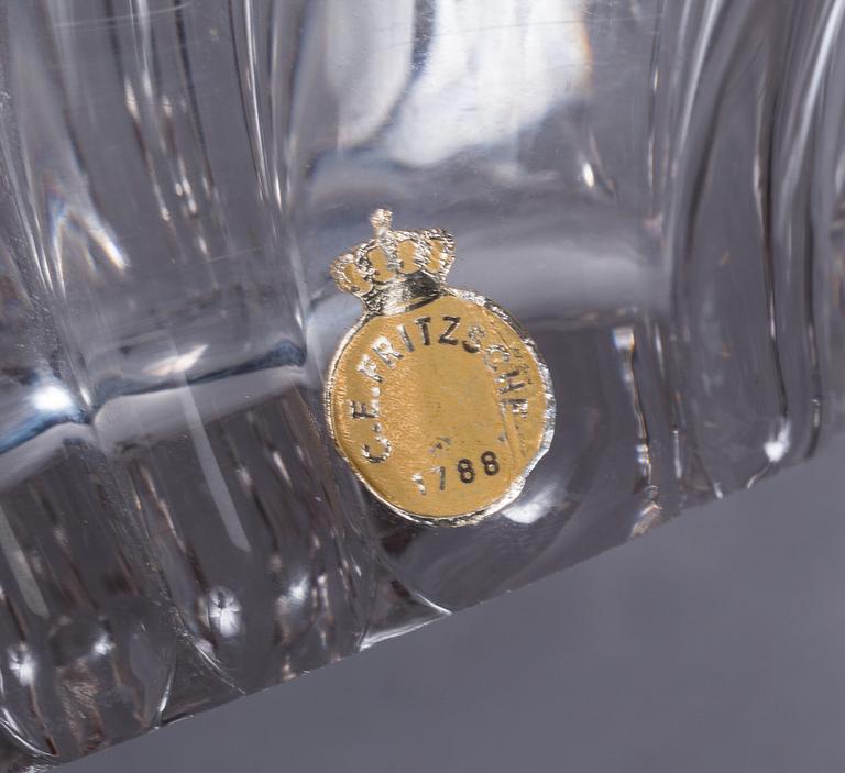 SKÅL, glas, C.E. Fritzche, Danmark, 1900-talets mitt.